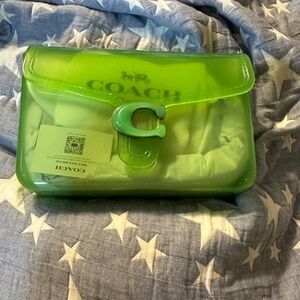 Coach jelly tabby, green nwt